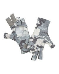 Simms Solarflex Sunglove in Hex Flo Camo Grey Blue